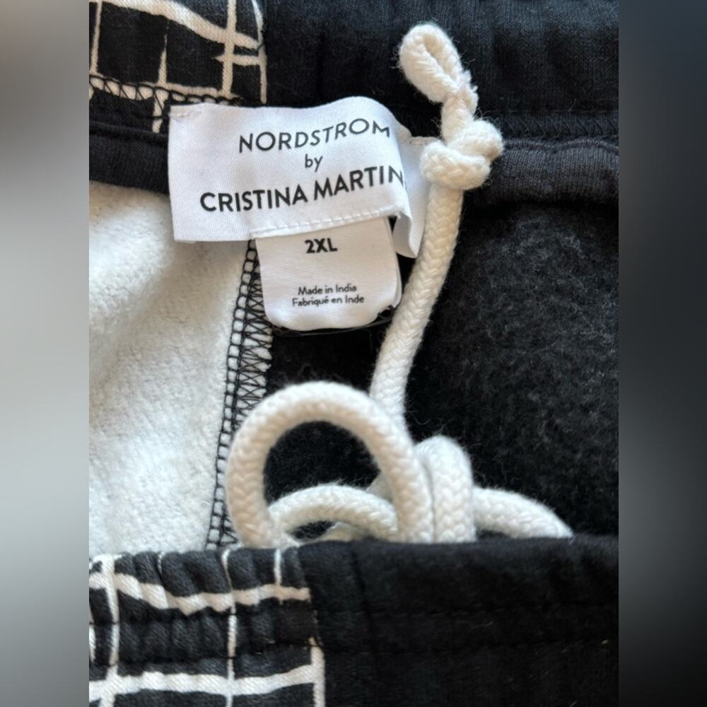 New ~ CRISTINA MARTINEZ Nordstrom ~ SPORTY Fleece Shorts Size 2XL - Picture 6 of 7